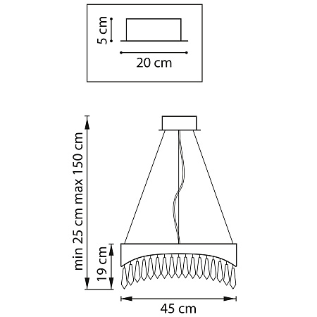 Люстра подвесная светодиодная Lightstar Helio 703143