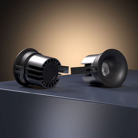 Светильник встраиваемый светодиодный Elektrostandard Bliss 25070/LED 15W 4000K черный a069405