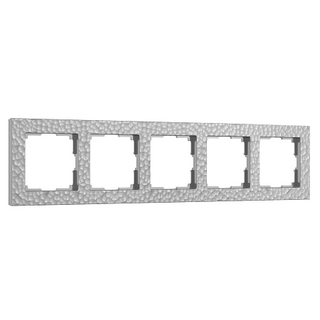 Рамка на 5 постов серебряная Werkel Hammer W0052406 4690389163555 a052530 Рамка на 5 постов серебряная Werkel Hammer W0052406 4690389163555 a052530