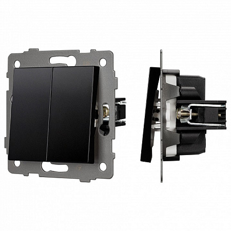 Выключатель двухклавишный без рамки Arlight SWT 049888 Выключатель двухклавишный без рамки Arlight SWT 049888