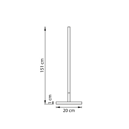 Торшер светодиодный Lightstar Tubo 748747