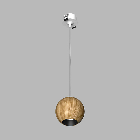 Светильник подвесной светодиодный Ledron SPACE-R130-Basic-Wooden-White-Black