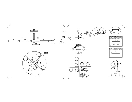 Люстра потолочная светодиодная Ambrella light FL516339 Люстра потолочная светодиодная Ambrella light FL516339