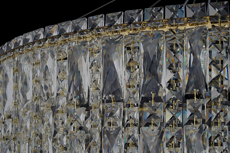 Люстра хрустальная светодиодная Arti Lampadari Ovindoli L 1.5.80+40.100 G Люстра хрустальная светодиодная Arti Lampadari Ovindoli L 1.5.80+40.100 G