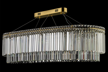 Люстра хрустальная светодиодная Arti Lampadari Ovindoli L 1.5.120x40.101 G Люстра хрустальная светодиодная Arti Lampadari Ovindoli L 1.5.120x40.101 G