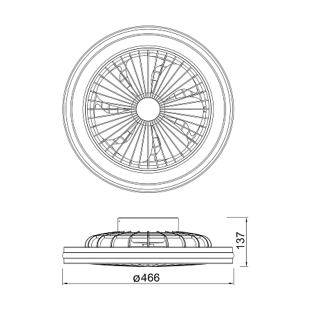 Люстра с вентилятором светодиодная Mantra GAMER 8292 Люстра с вентилятором светодиодная Mantra GAMER 8292