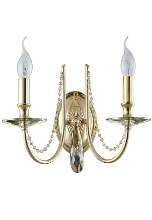 Бра Crystal Lux VICTORIA AP2 GOLD/AMBER Бра Crystal Lux VICTORIA AP2 GOLD/AMBER