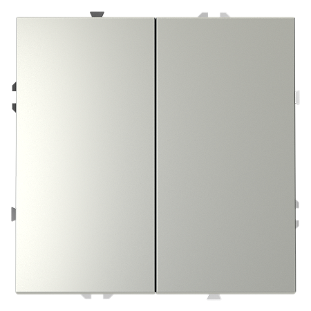 Проходной переключатель встраиваемый VOLTUM S70 двухклавишный (сталь) VLS020305 Проходной переключатель встраиваемый VOLTUM S70 двухклавишный (сталь) VLS020305