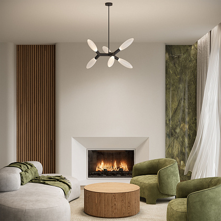 Люстра на штанге Eurosvet Covalent 30180/6 черный a069153 Люстра на штанге Eurosvet Covalent 30180/6 черный a069153