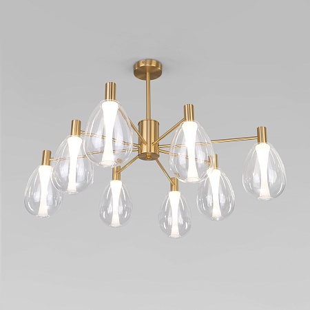 Люстра на штанге Eurosvet Magma 60175/8 латунь a069323 Люстра на штанге Eurosvet Magma 60175/8 латунь a069323