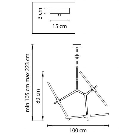 Подвесная люстра Lightstar Struttura 742067 Подвесная люстра Lightstar Struttura 742067