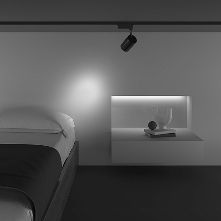 Трековый однофазный светодиодный светильник Maytoni Unity Vuoro TR003-1-10W4K-S-B Трековый однофазный светодиодный светильник Maytoni Unity Vuoro TR003-1-10W4K-S-B