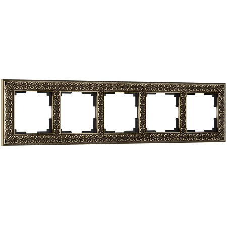 Рамка на 5 постов Werkel WL07-Frame-05 бронза a030758 Рамка на 5 постов Werkel WL07-Frame-05 бронза a030758