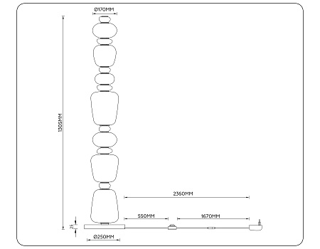 Торшер светодиодный Ambrella light High light LH53172 Торшер светодиодный Ambrella light High light LH53172