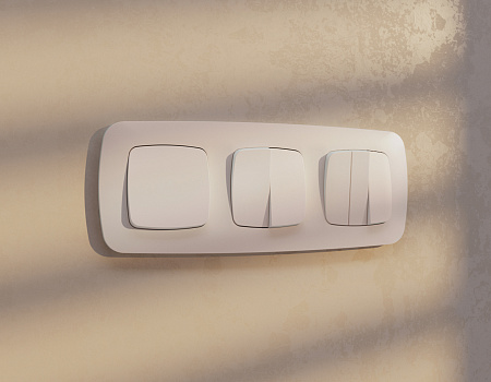 Лицевая панель для 1-клавишных выключателей QUANT Ambrella Volt OMEGA OP2010 Лицевая панель для 1-клавишных выключателей QUANT Ambrella Volt OMEGA OP2010