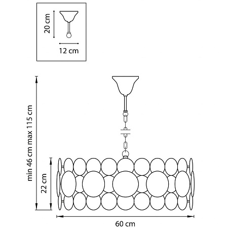 Подвесная люстра Lightstar Circo 797061 Подвесная люстра Lightstar Circo 797061