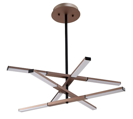 Люстра светодиодная на штанге Crystal Lux HI-WAY SP8 COFFEE