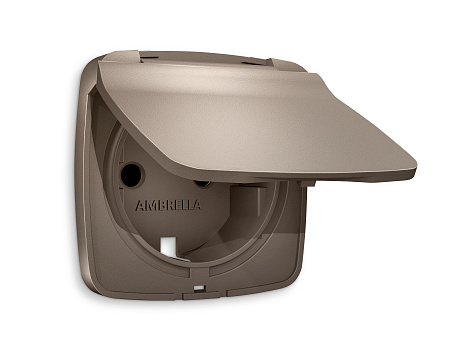 Лицевая панель для электрической розетки с заземлением со шторками и крышкой IP44 QUANT Ambrella Volt OMEGA OP6380 Лицевая панель для электрической розетки с заземлением со шторками и крышкой IP44 QUANT Ambrella Volt OMEGA OP6380