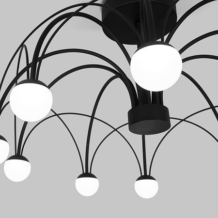 Люстра потолочная светодиодная Eurosvet Ragno 90035/10 LED черный a069307