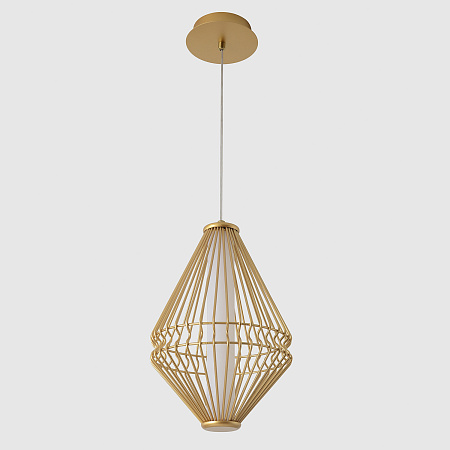 Светильник подвесной светодиодный Crystal Lux CUADRA SP18W LED GOLD Светильник подвесной светодиодный Crystal Lux CUADRA SP18W LED GOLD