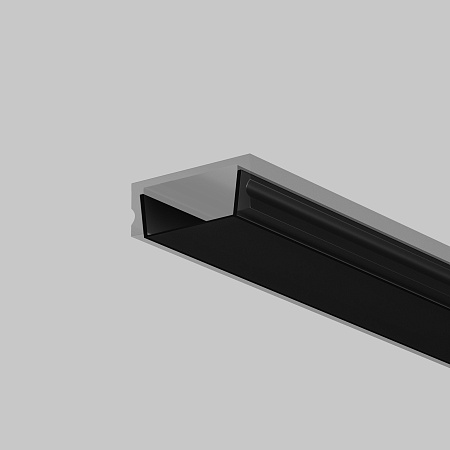 Рассеиватель для профиля 15×06 (Чёрный, 2 м), Maytoni ALM-001-B-DF-2M 642021 Рассеиватель для профиля 15×06 (Чёрный, 2 м), Maytoni ALM-001-B-DF-2M 642021