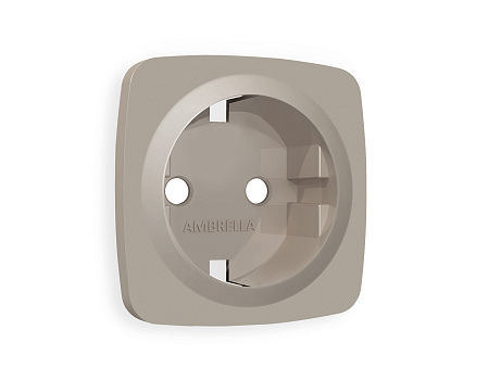 Лицевая панель для электрической розетки с/з QUANT Ambrella Volt OMEGA OP3660 Лицевая панель для электрической розетки с/з QUANT Ambrella Volt OMEGA OP3660