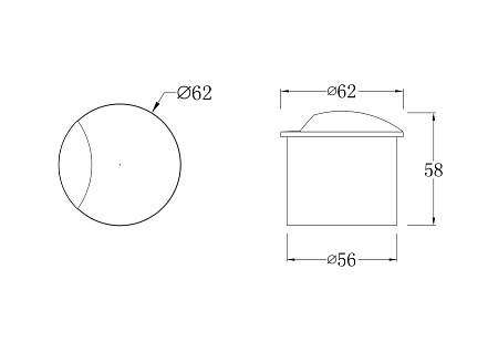 Грунтовый светодиодный светильник Maytoni Biscotti O035-L3W3K