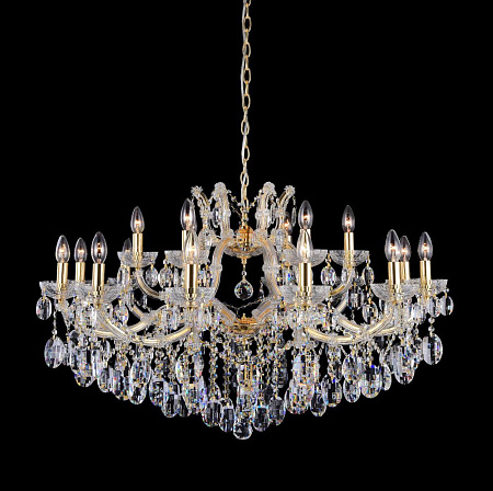 Большая люстра Crystal Lux HOLLYWOOD SP12+6 GOLD