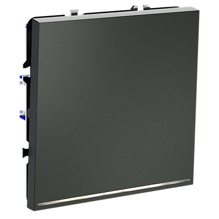 Выключатель встраиваемый VOLTUM S70 одноклавишный с подсветкой (титан) VLS010206 Выключатель встраиваемый VOLTUM S70 одноклавишный с подсветкой (титан) VLS010206