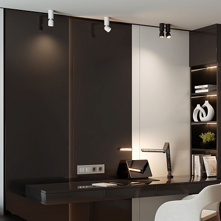 Спот светодиодный Elektrostandard Spot 25106/LED 8W 4000K белый/черный