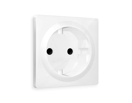 Лицевая панель для электрической розетки с заземлением со шторками QUANT Ambrella Volt ALFA AP1070 Лицевая панель для электрической розетки с заземлением со шторками QUANT Ambrella Volt ALFA AP1070