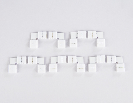 Соединитель угловой L для светодиодной ленты 5050 12/24V (2 конт.) 10 шт Ambrella light GS GS6551 Соединитель угловой L для светодиодной ленты 5050 12/24V (2 конт.) 10 шт Ambrella light GS GS6551