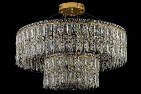 Люстра хрустальная светодиодная Arti Lampadari Ovindoli L 1.5.80+40.100 G Люстра хрустальная светодиодная Arti Lampadari Ovindoli L 1.5.80+40.100 G