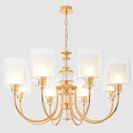 Люстра подвесная Crystal Lux ELENA SP8 GOLD