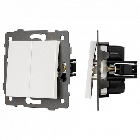 Выключатель двухклавишный без рамки Arlight SWT 049887