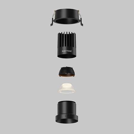 Светильник встраиваемый светодиодный Maytoni Dip DL118-15W-2.7K-B