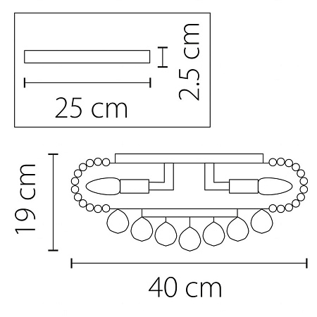 Потолочная люстра Osgona Monile 704062
