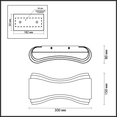 Настенный светодиодный светильник Odeon Light Farfi 3894/8WG Настенный светодиодный светильник Odeon Light Farfi 3894/8WG