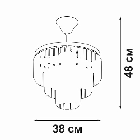 Люстра хрустальная Vitaluce V5825-8/4PL Люстра хрустальная Vitaluce V5825-8/4PL