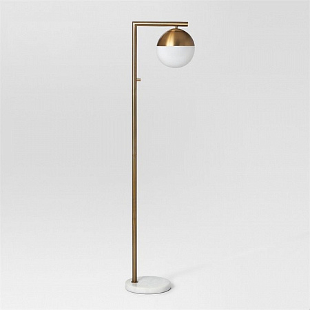 Торшер Imperiumloft Geneva Single Glass Globe Floor Lamp 41.115-0 85499-22 Торшер Imperiumloft Geneva Single Glass Globe Floor Lamp 41.115-0 85499-22