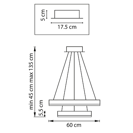 Люстра подвесная светодиодная Lightstar Rotonda 736422