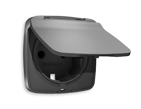 Лицевая панель для электрической розетки с заземлением со шторками и крышкой IP44 QUANT Ambrella Volt OMEGA OP6580 Лицевая панель для электрической розетки с заземлением со шторками и крышкой IP44 QUANT Ambrella Volt OMEGA OP6580