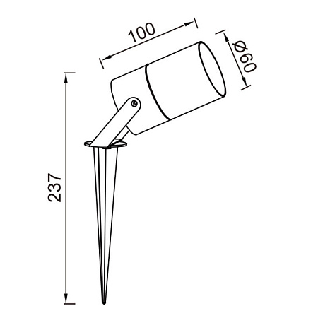 Уличный грунтовый светильник Mantra QUEBEC 9287