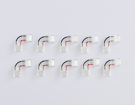 Коннектор угловой COB 12/24V для лент 12mm GS6871 (2 конт.) (10шт. в комплекте) Ambrella light Illumination GS6871 Коннектор угловой COB 12/24V для лент 12mm GS6871 (2 конт.) (10шт. в комплекте) Ambrella light Illumination GS6871