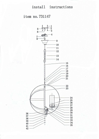 Подвесная люстра Lightstar Cero 731147