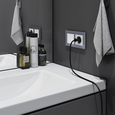 Сенсорный выключатель двухклавишный с функцией Wi-Fi Werkel a048322 a048322 Сенсорный выключатель двухклавишный с функцией Wi-Fi Werkel a048322 a048322