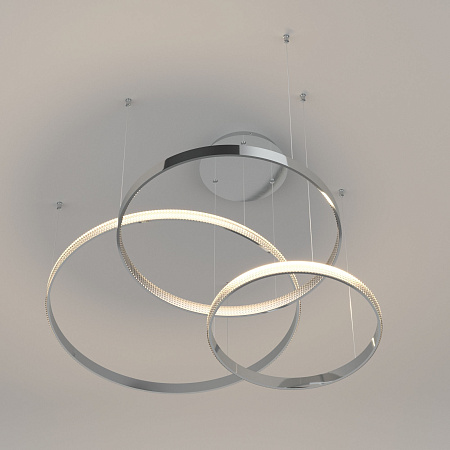 Люстра подвесная светодиодная Eurosvet Posh 90275/3 хром Smart a048449 Люстра подвесная светодиодная Eurosvet Posh 90275/3 хром Smart a048449