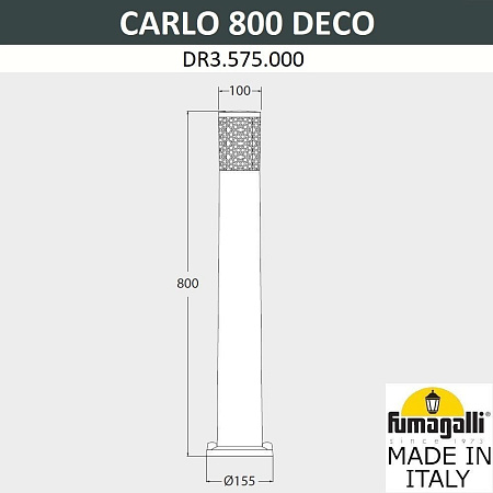 Ландшафтный светильник FUMAGALLI CARLO DECO 800 DR3.575.000.WXU1L