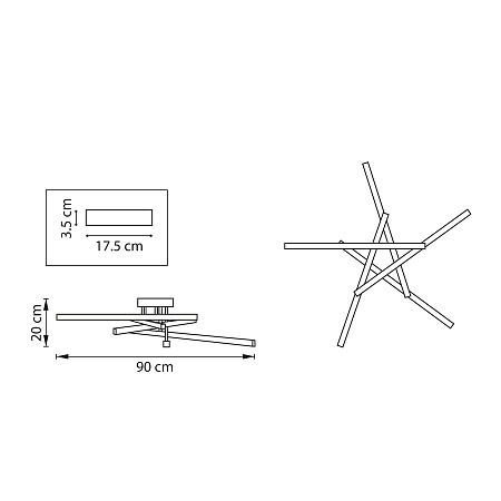 Люстра потолочная светодиодная Lightstar Palla 739033