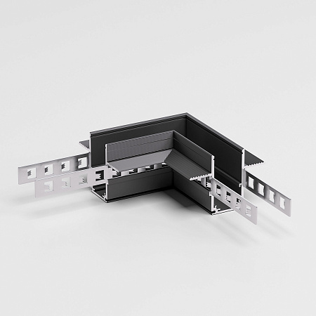 Угол для встраиваемого шинопровода под ГКЛ 12,5мм Elektrostandard Slim Magnetic 85212/00 черный a067500